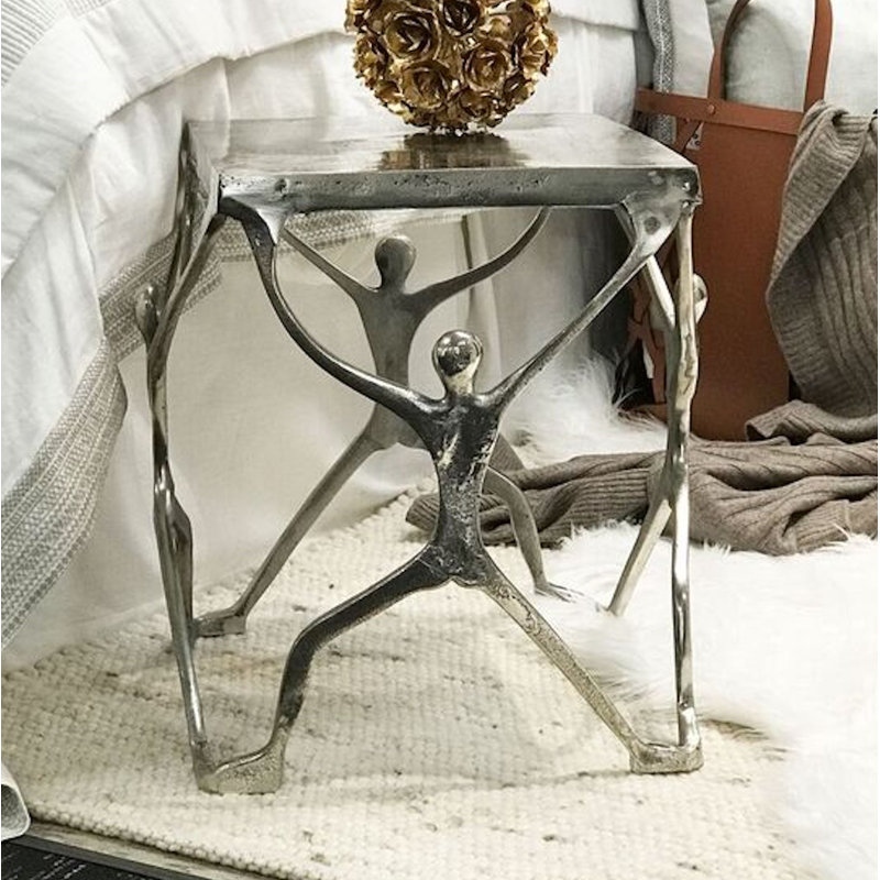 Mercer41 Northport 18'' Tall Aluminum Accent Stool & Reviews Wayfair